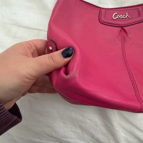 Coach Pink Leather Bag - Picture 3 of 6